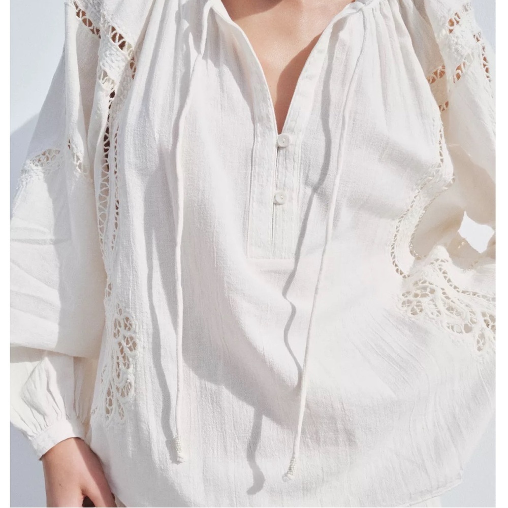 Zara Collection Embroidered Shirt S - Picture 3 of 13